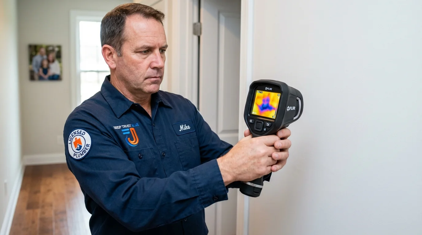 Thermal imaging leak detection by Johns Plumbing LLC in North Sioux City